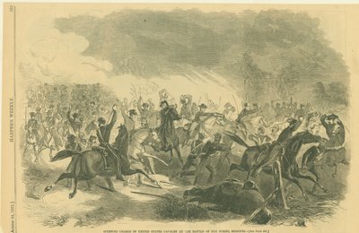 Splendid Charge of United States Cavalry at the Battle of Dug Spring, Missouri by Unknown